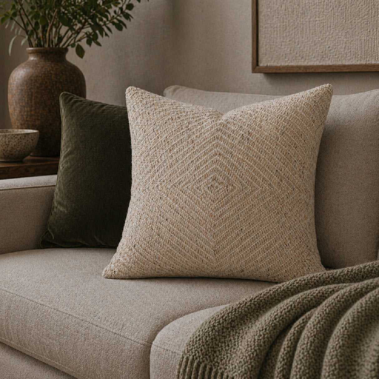 Modern European furniture - Woven Yarn Poly Insert Pillow - www.oroa.com