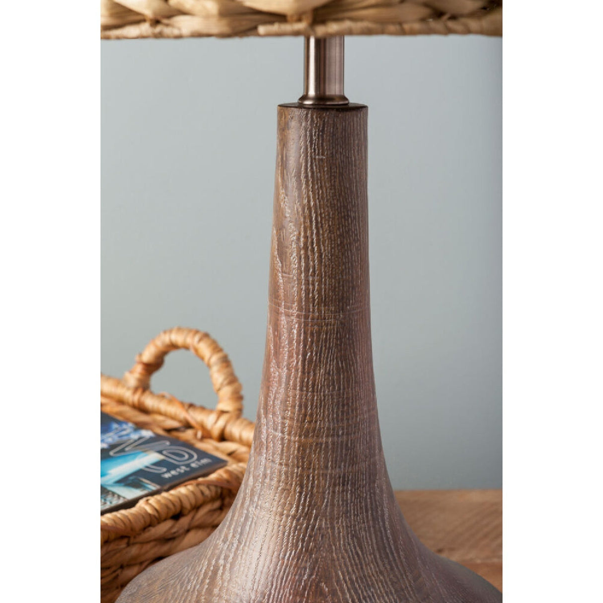 Modern European furniture - Braided Natural Seagrass Table Lamp - www.oroa.com