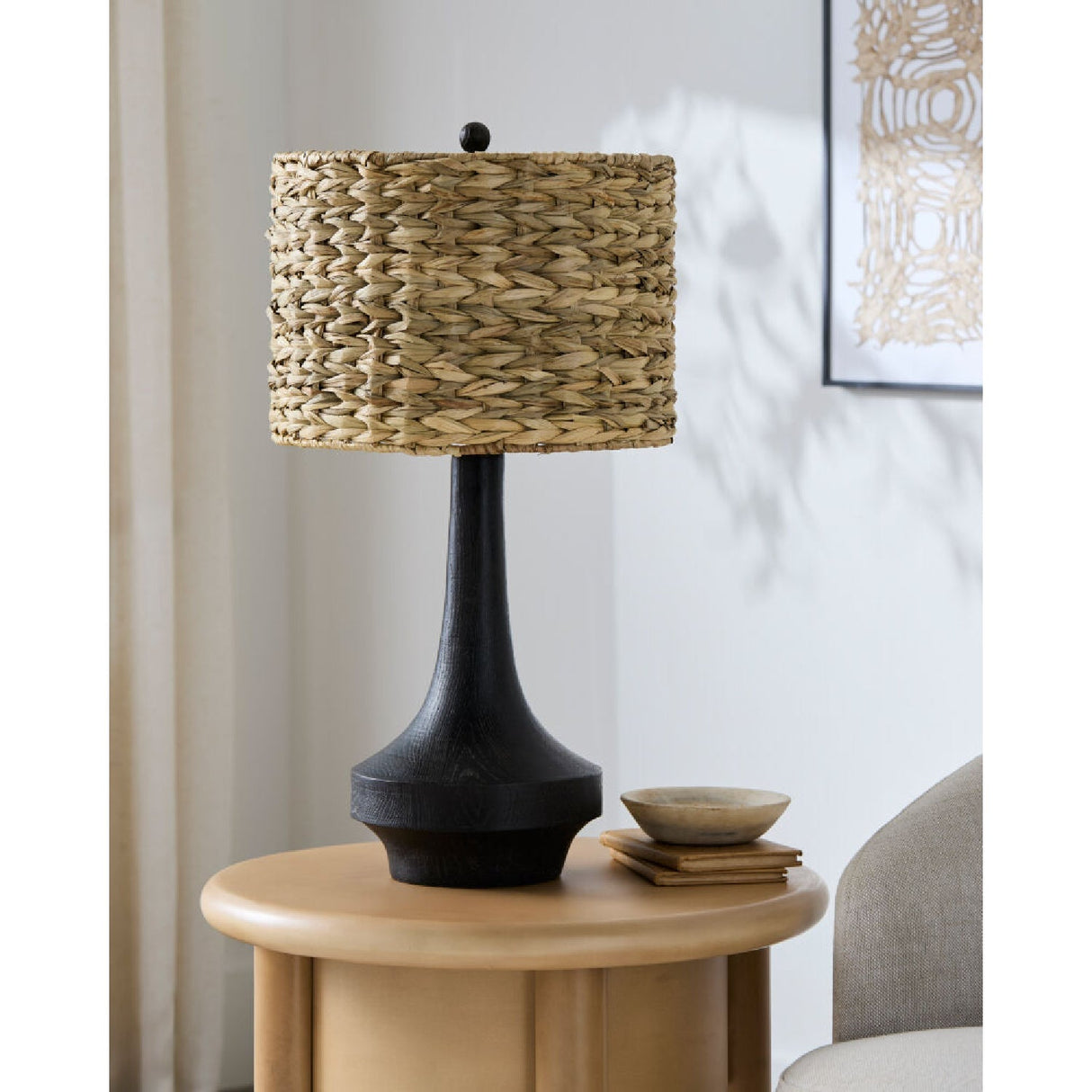 Modern European furniture - Braided Shade Accent Table Lamp - www.oroa.com