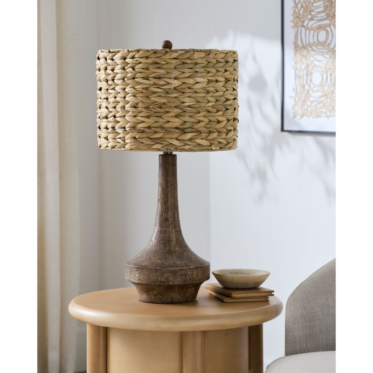 Modern European furniture - Braided Shade Accent Table Lamp - www.oroa.com
