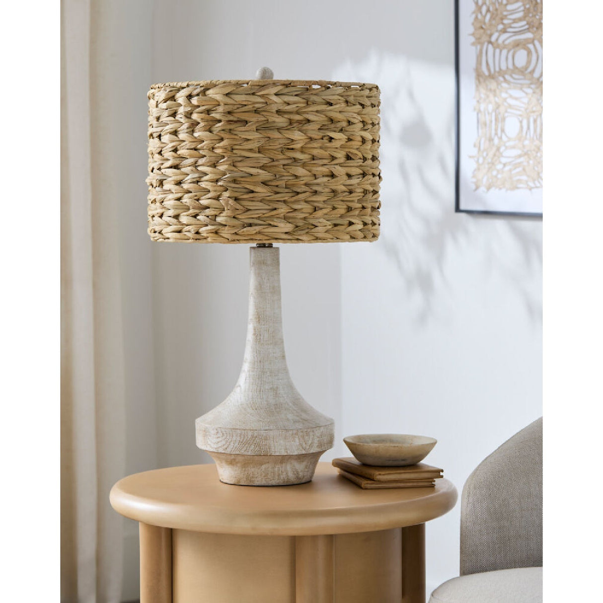 Modern European furniture - Braided Shade Accent Table Lamp - www.oroa.com