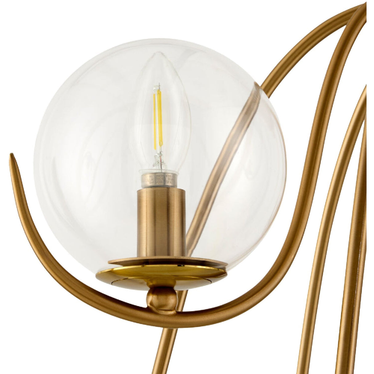 Modern European furniture - Clear Glass Orbs 9-Light Chandelier - www.oroa.com