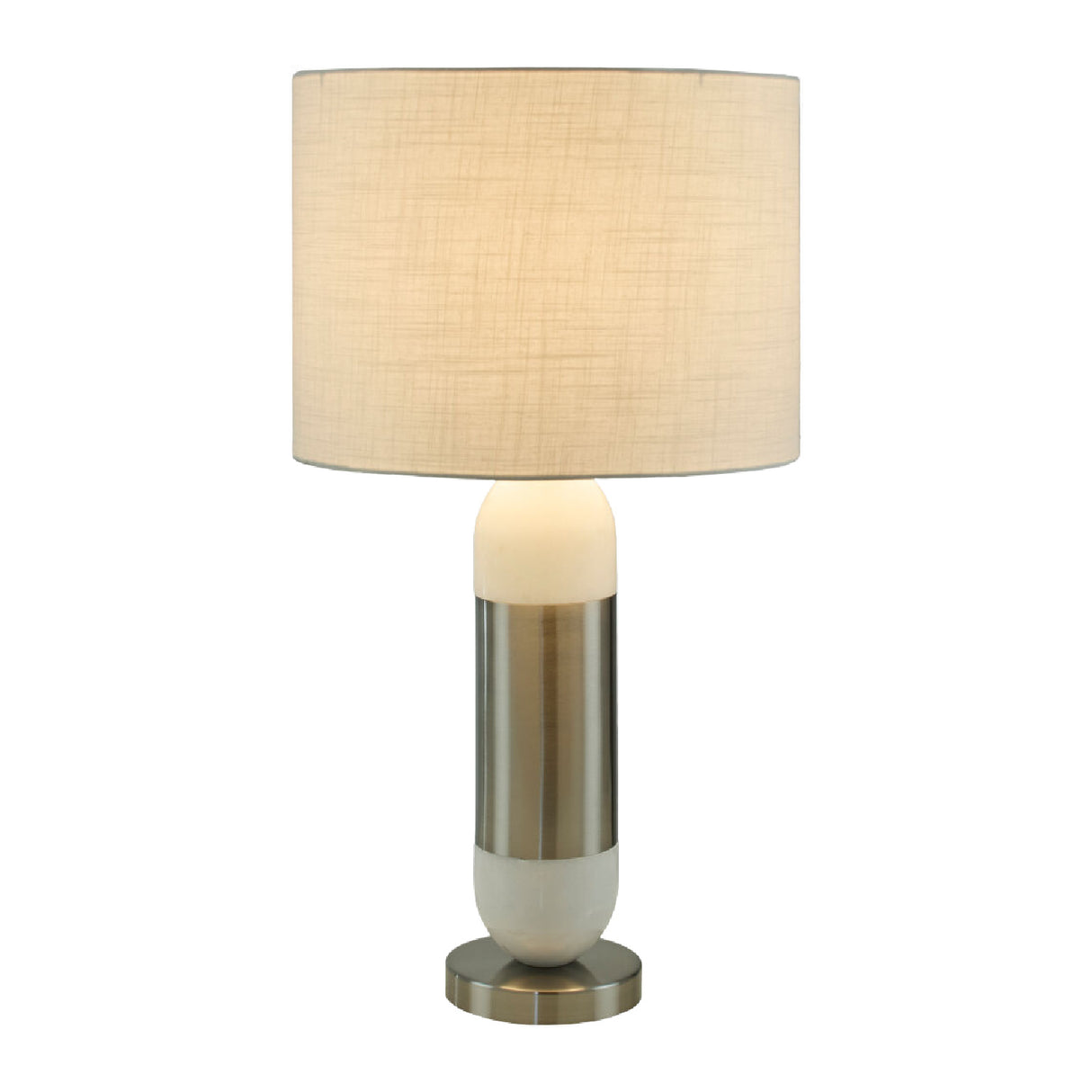 Silver Wrapped Marble Table Lamp | Oroa.com