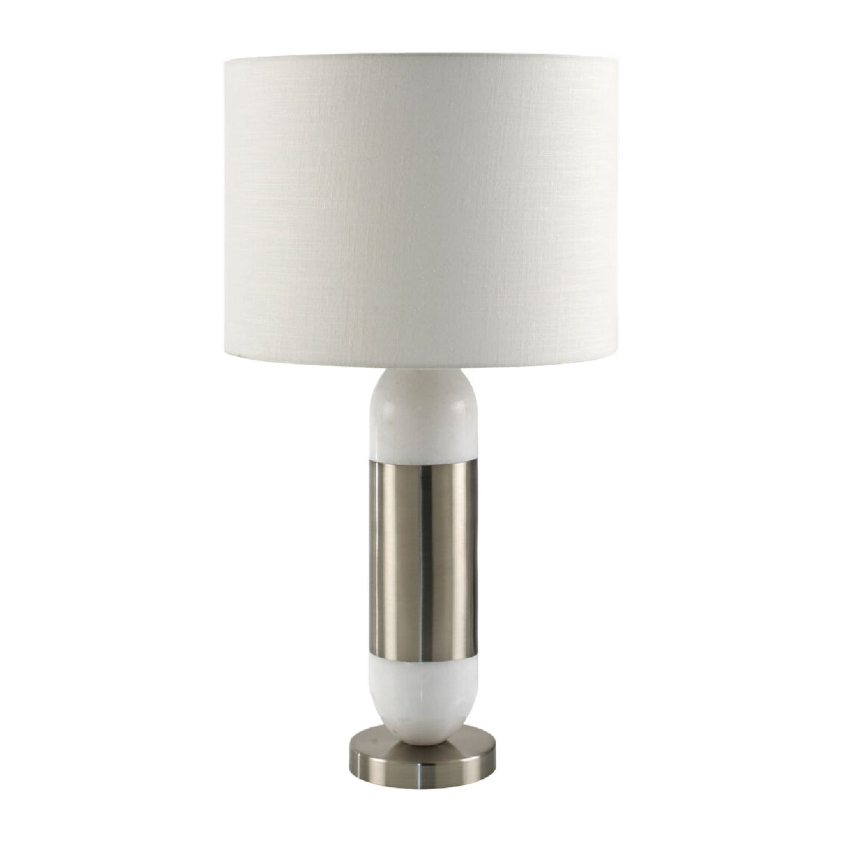 Modern European furniture - Silver Wrapped Marble Table Lamp - www.oroa.com