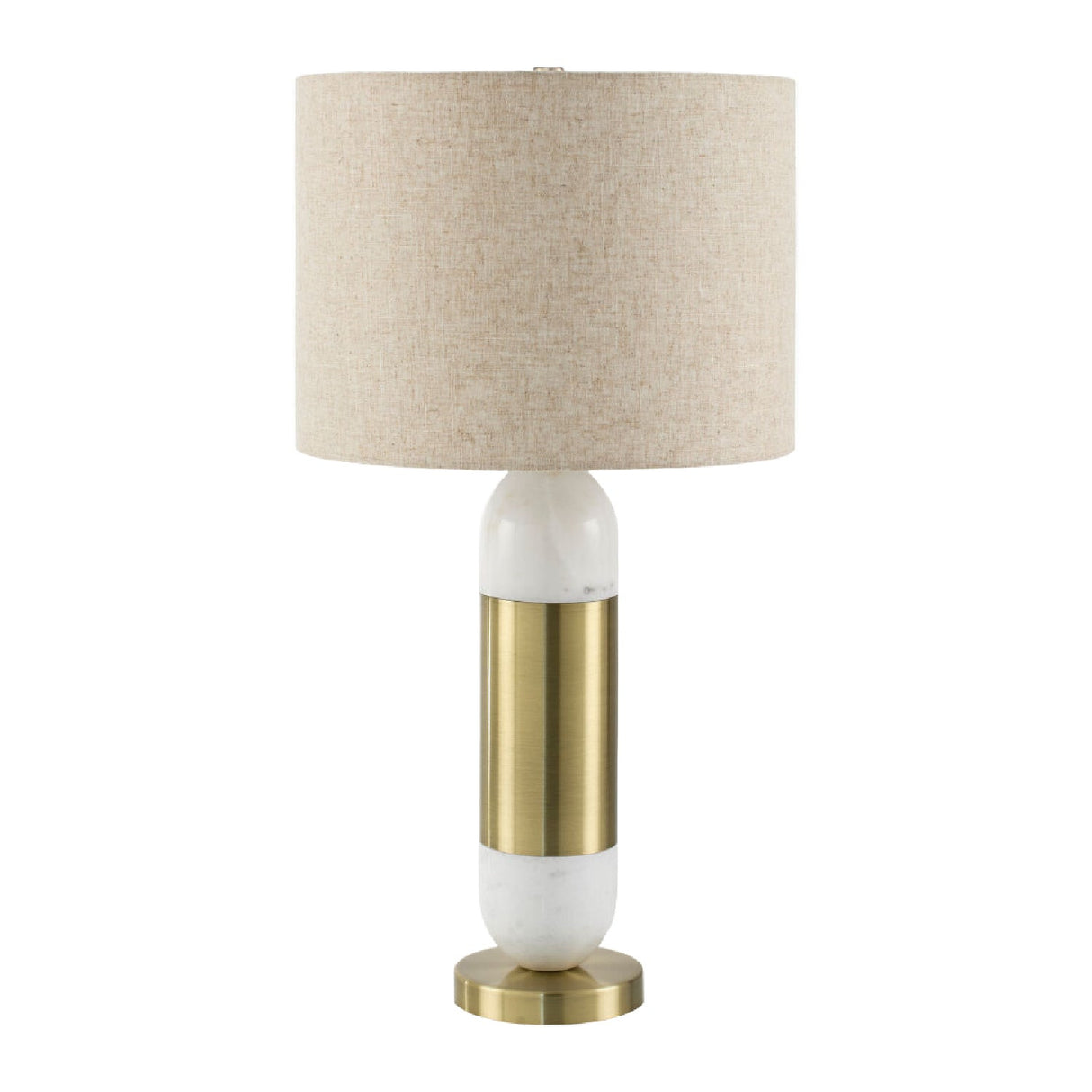 Modern European furniture - Gold Wrapped Marble Table Lamp - www.oroa.com