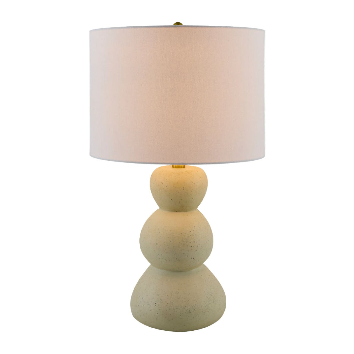 Modern European furniture - White Linen Modern Table Lamp - www.oroa.com
