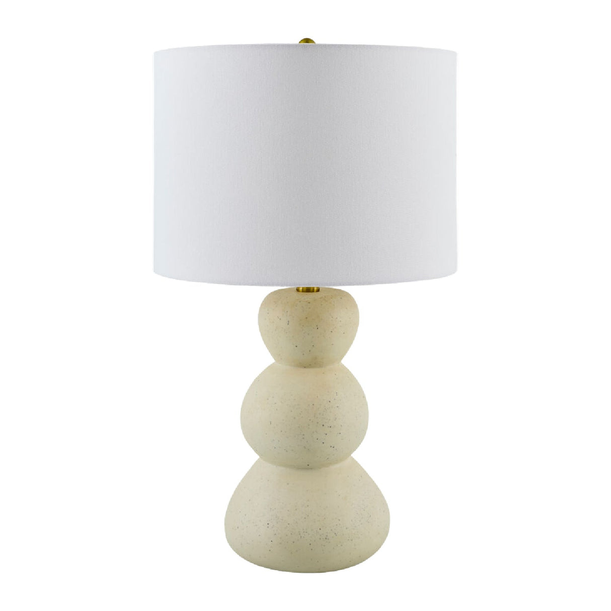 Modern European furniture - White Linen Modern Table Lamp - www.oroa.com