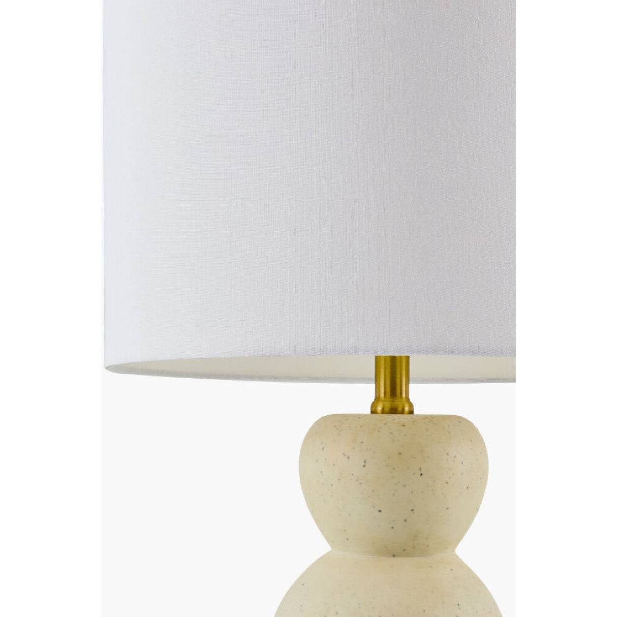 Modern European furniture - White Linen Modern Table Lamp - www.oroa.com