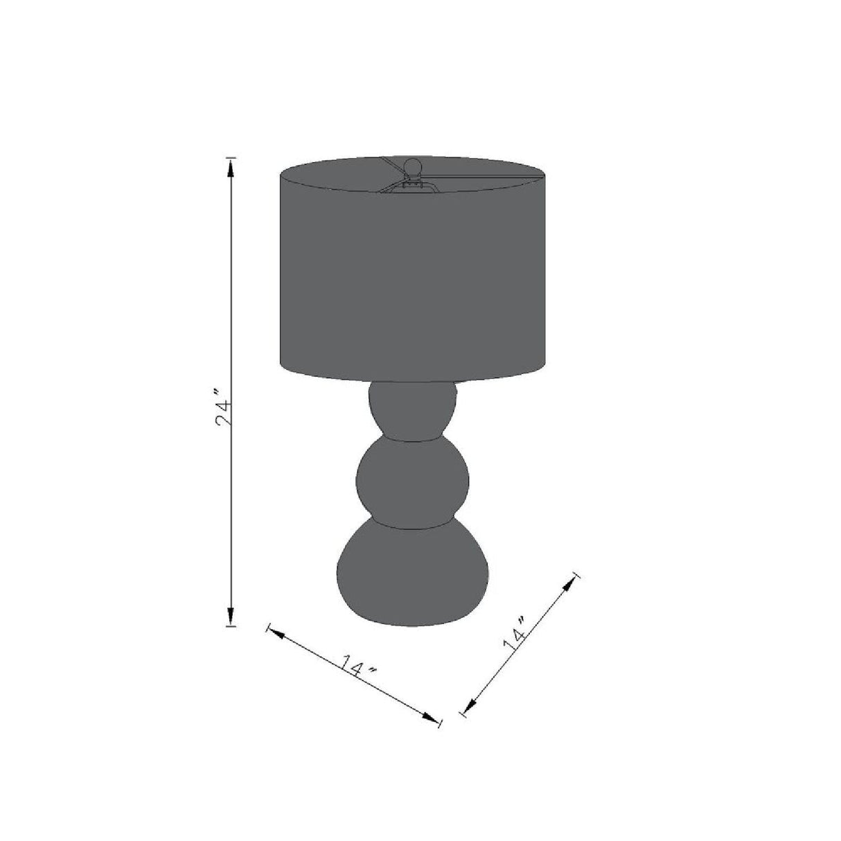 Modern European furniture - White Linen Modern Table Lamp - www.oroa.com