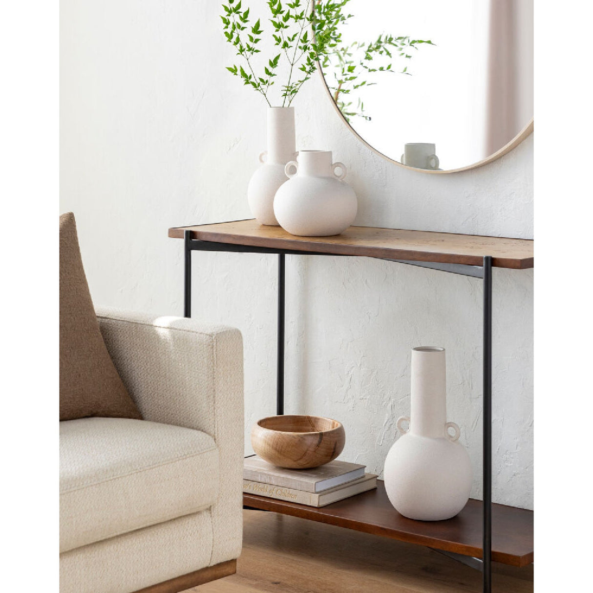 Modern European furniture - Long-Necked Ceramic Vases (3) - www.oroa.com