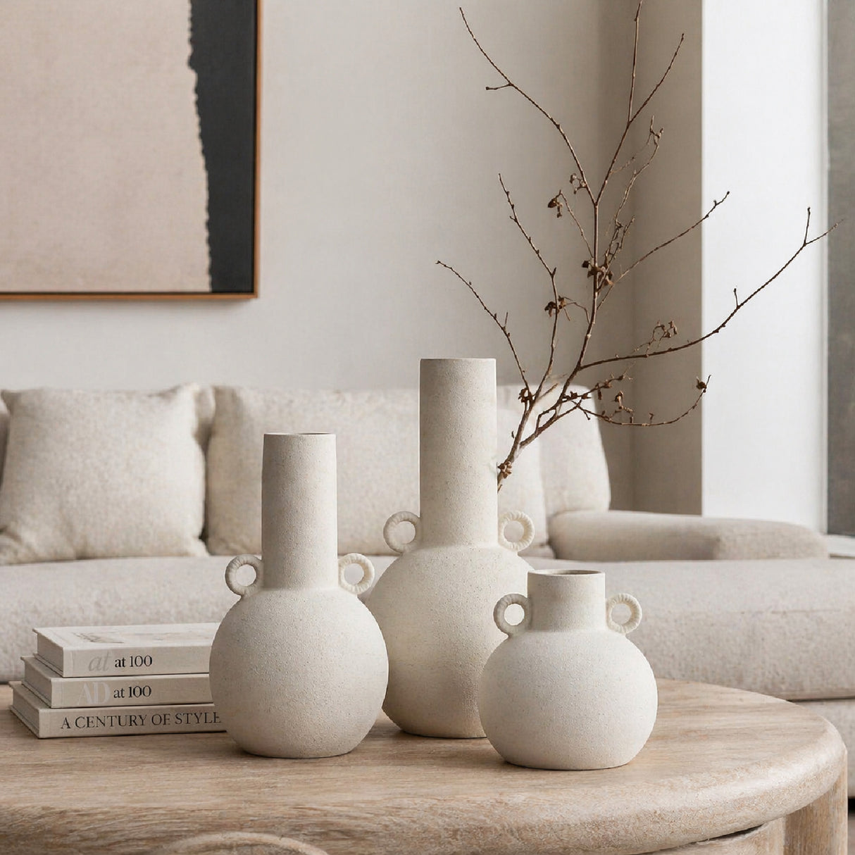 Long-Necked Ceramic Vases (3) | Oroa.com