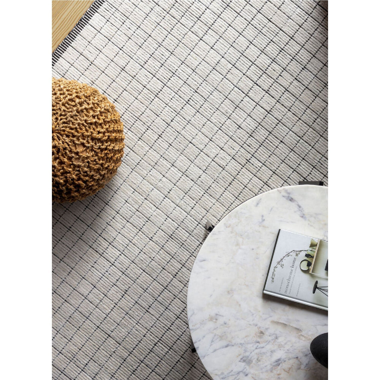 Modern furniture - Hand-Loomed Square Pattern Carpet - www.oroa.com