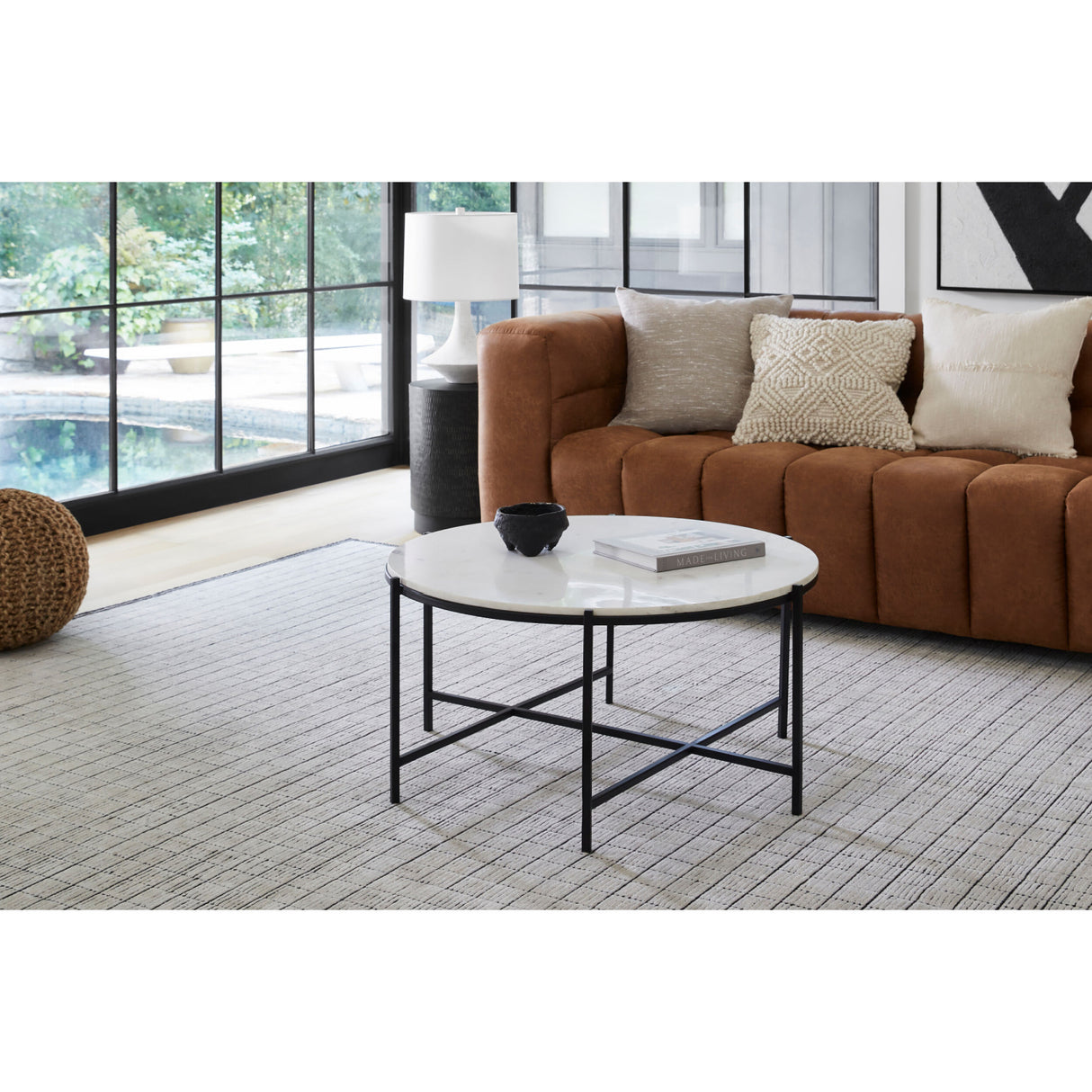 Modern furniture - Hand-Loomed Square Pattern Table Runner - www.oroa.com