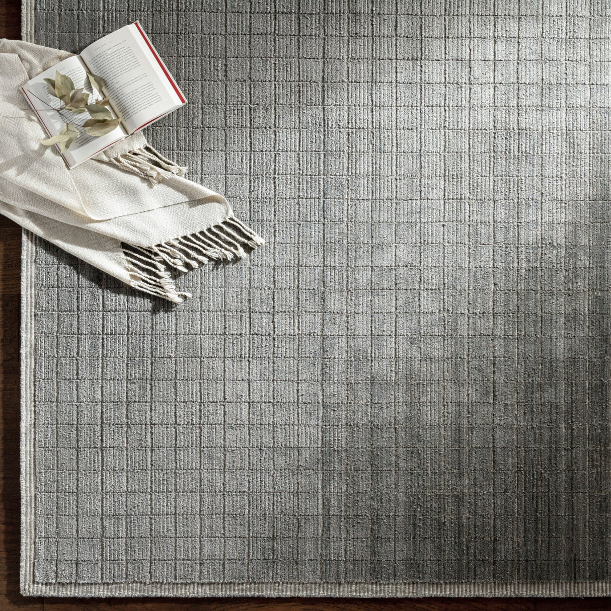 Modern furniture - Hand-Loomed Square Pattern Table Runner - www.oroa.com