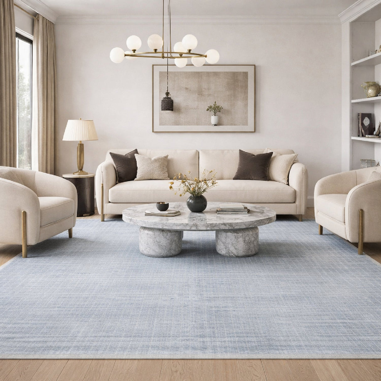 Modern furniture - Hand-Loomed Square Pattern Carpet - www.oroa.com