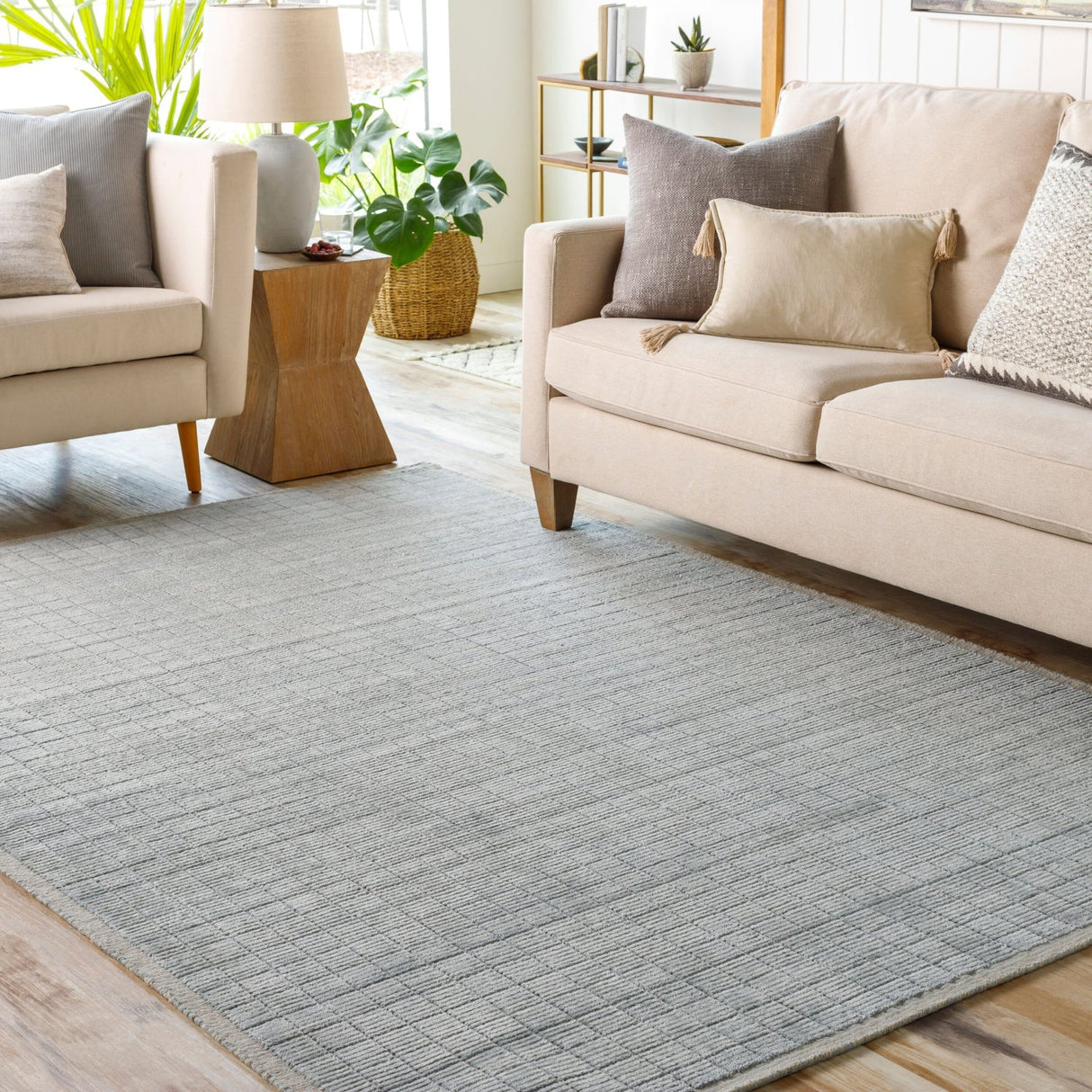 Modern furniture - Hand-Loomed Square Pattern Table Runner - www.oroa.com