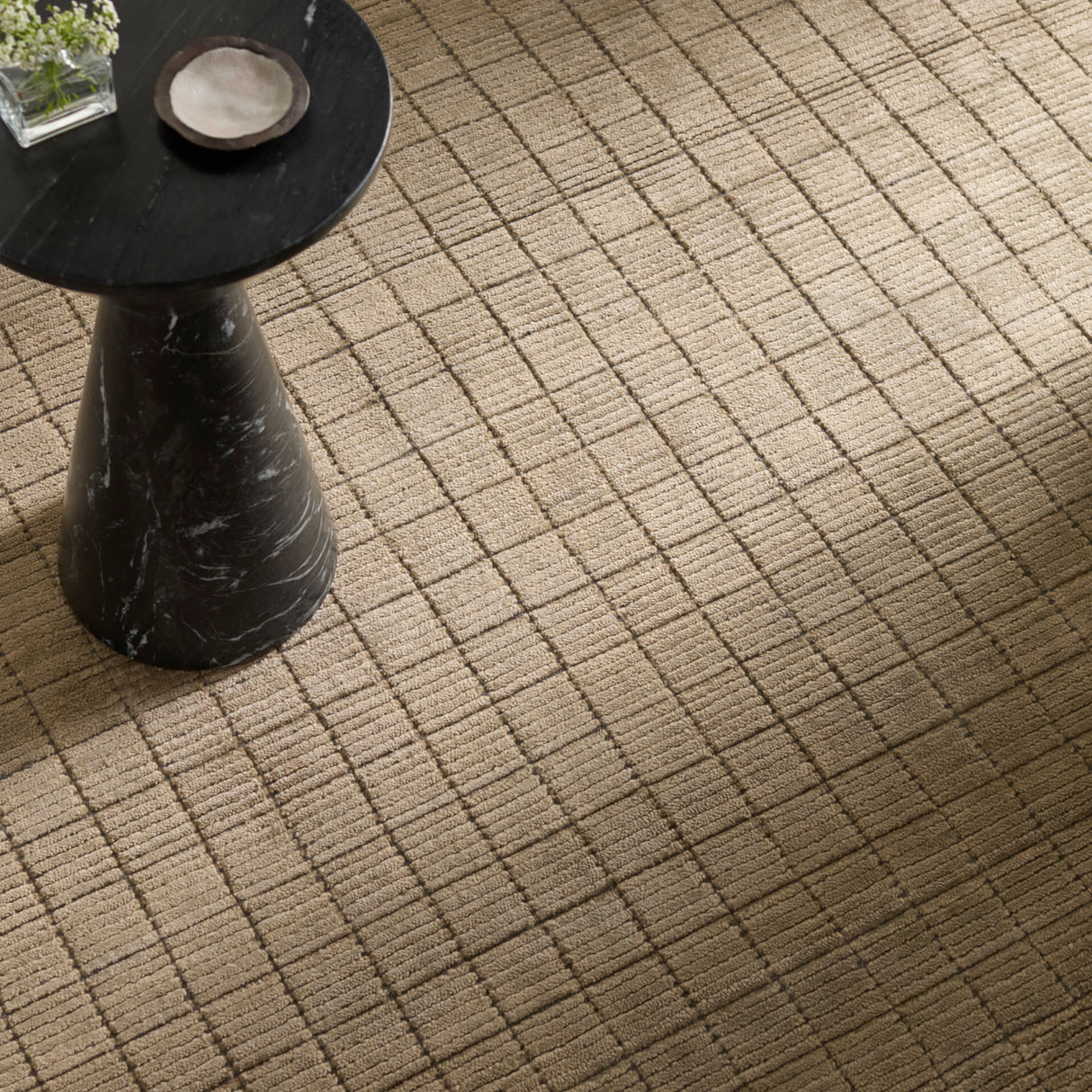 Modern furniture - Hand-Loomed Square Pattern Table Runner - www.oroa.com