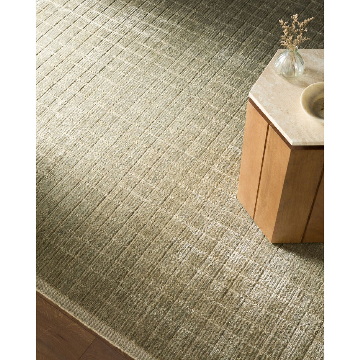 Modern furniture - Hand-Loomed Square Pattern Carpet - www.oroa.com