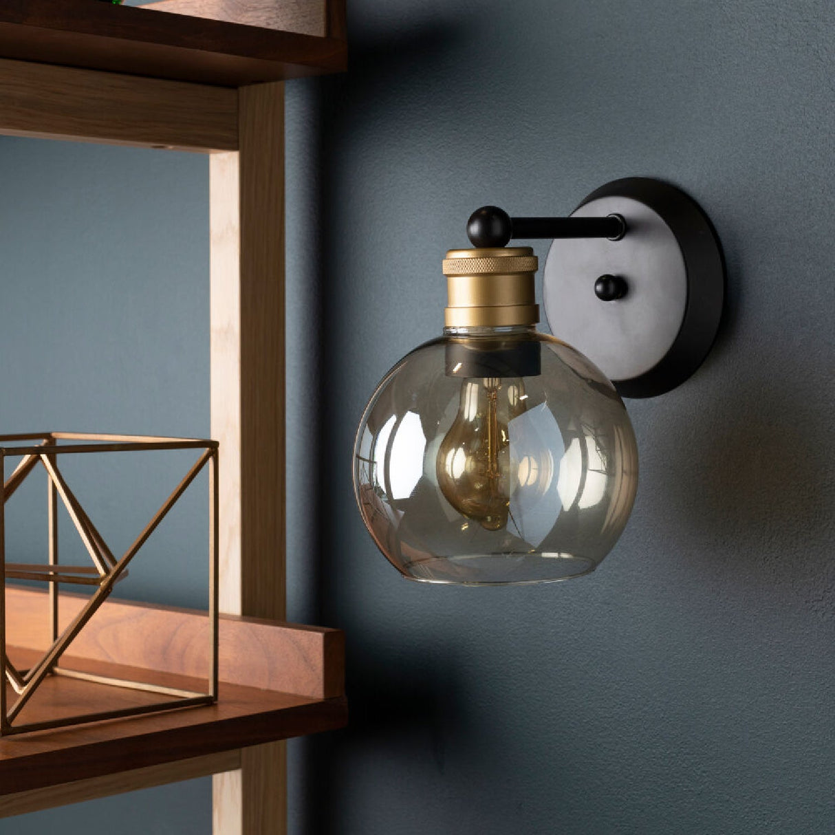 Modern European furniture - Round Champagne Glass Wall Lamp - www.oroa.com