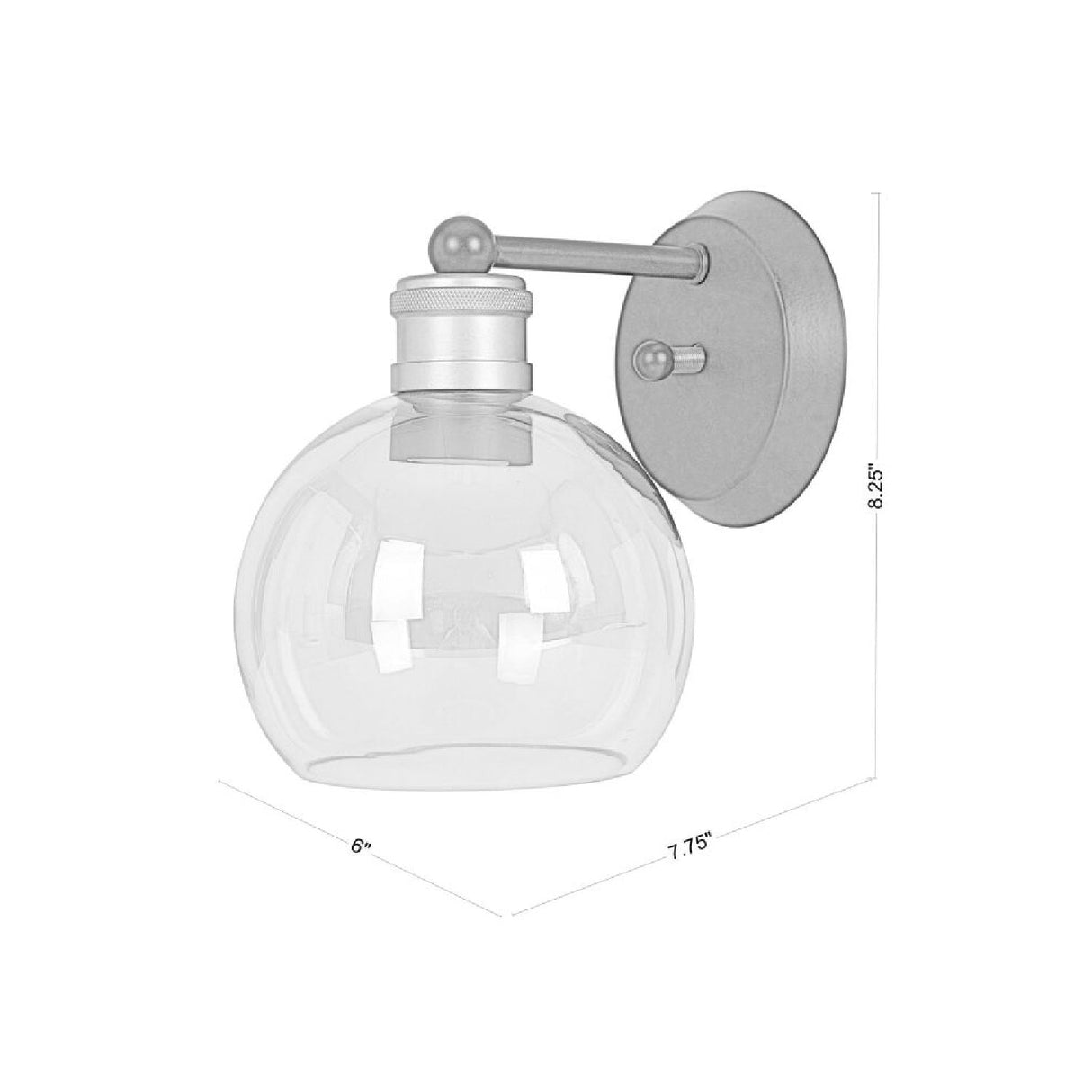 Modern European furniture - Round Champagne Glass Wall Lamp - www.oroa.com