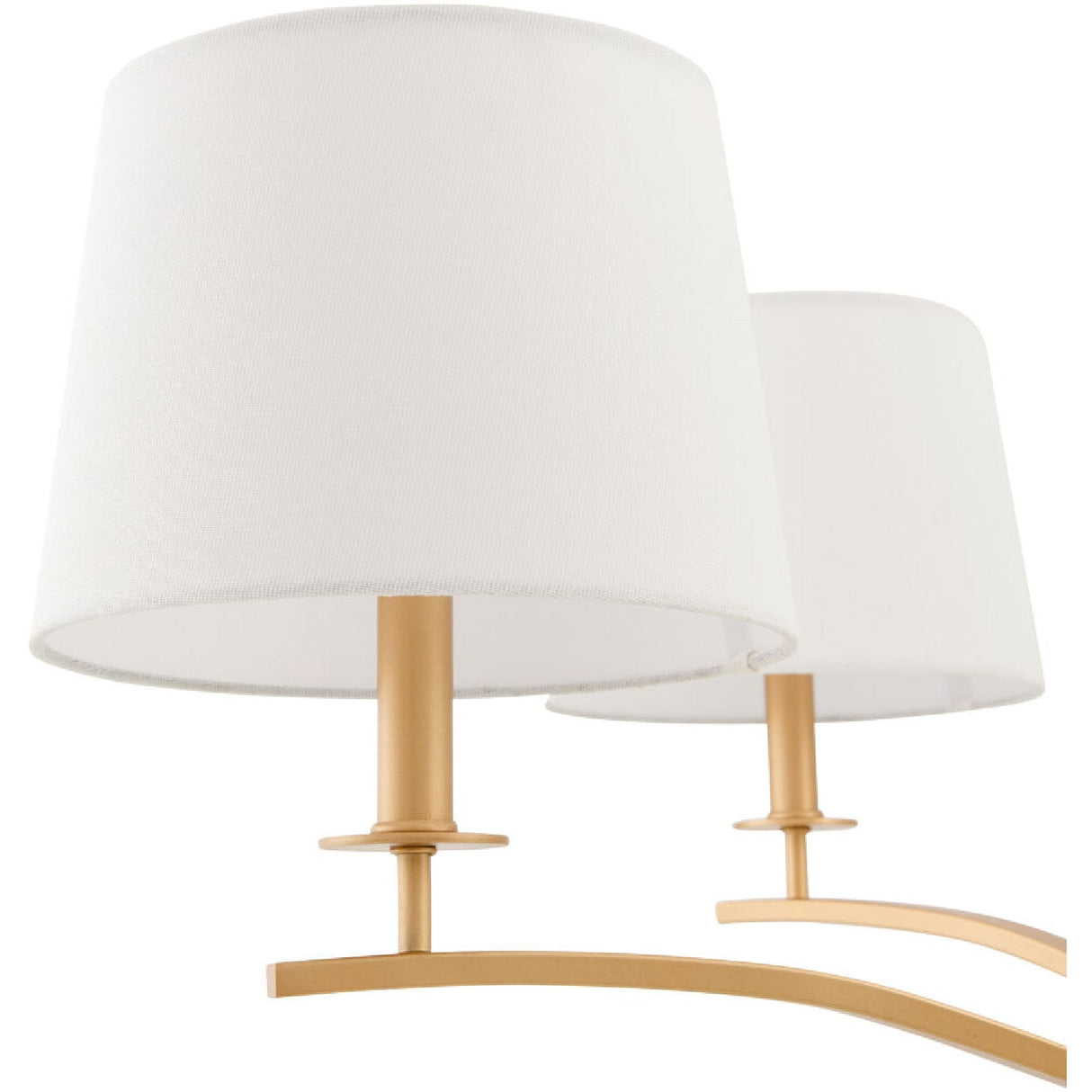 Modern European furniture - White Linen 6-Light Chandelier - www.oroa.com