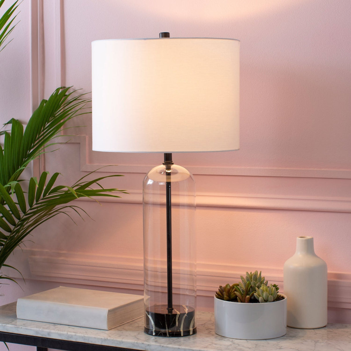 Modern European furniture - Clear Glass Body Table Lamp - www.oroa.com