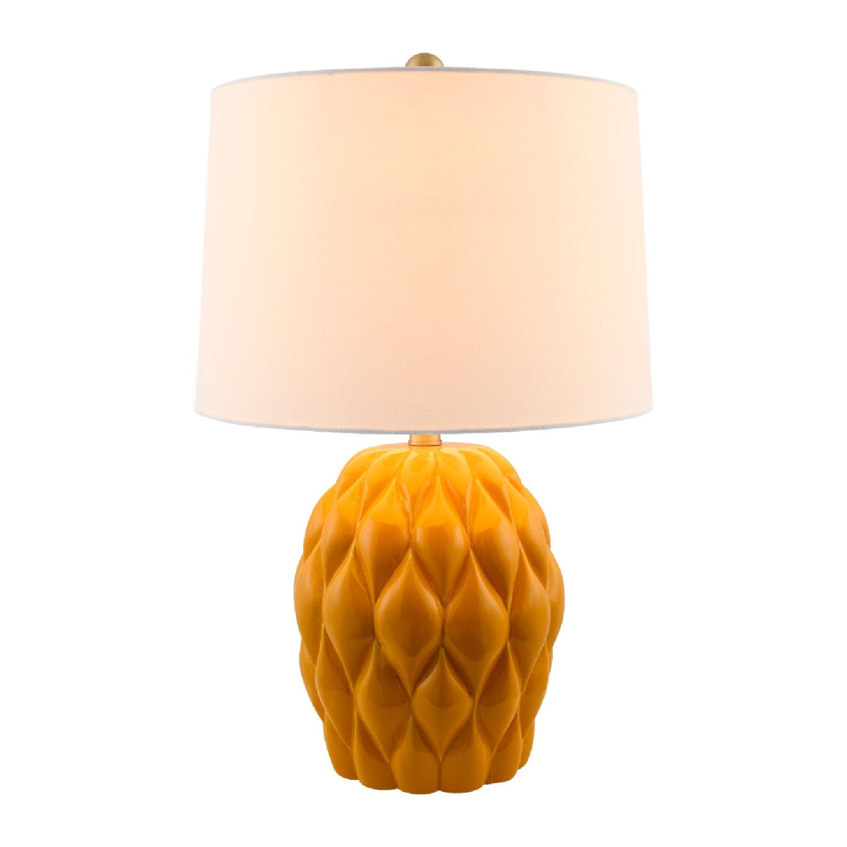 Modern European furniture - Reliefed Ceramic Accent Table Lamp - www.oroa.com