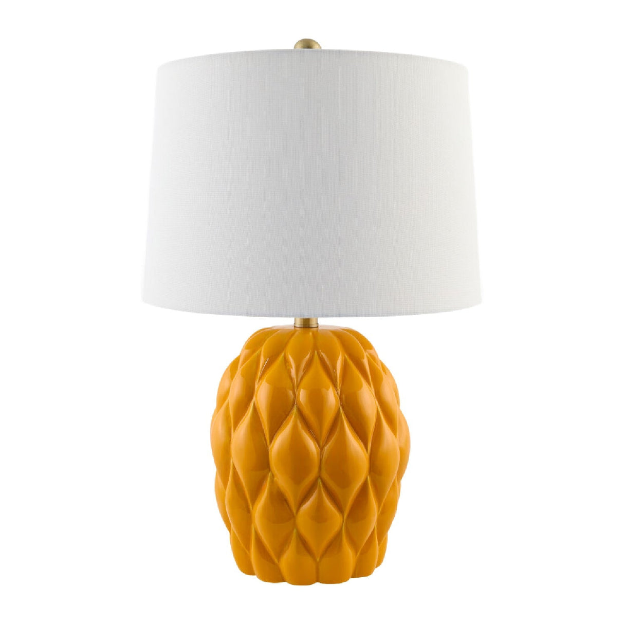 Modern European furniture - Reliefed Ceramic Accent Table Lamp - www.oroa.com