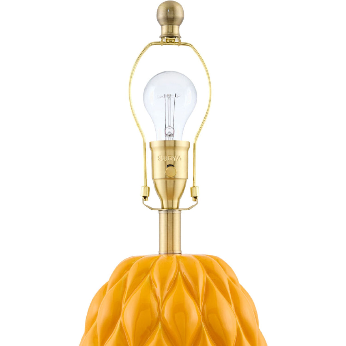 Modern European furniture - Reliefed Ceramic Accent Table Lamp - www.oroa.com