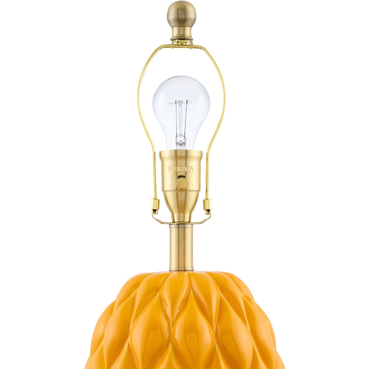 Modern European furniture - Reliefed Ceramic Accent Table Lamp - www.oroa.com