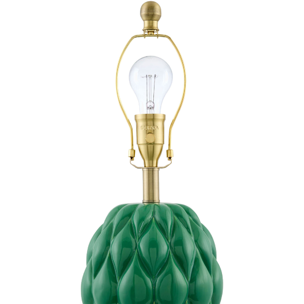 Modern European furniture - Reliefed Ceramic Accent Table Lamp - www.oroa.com