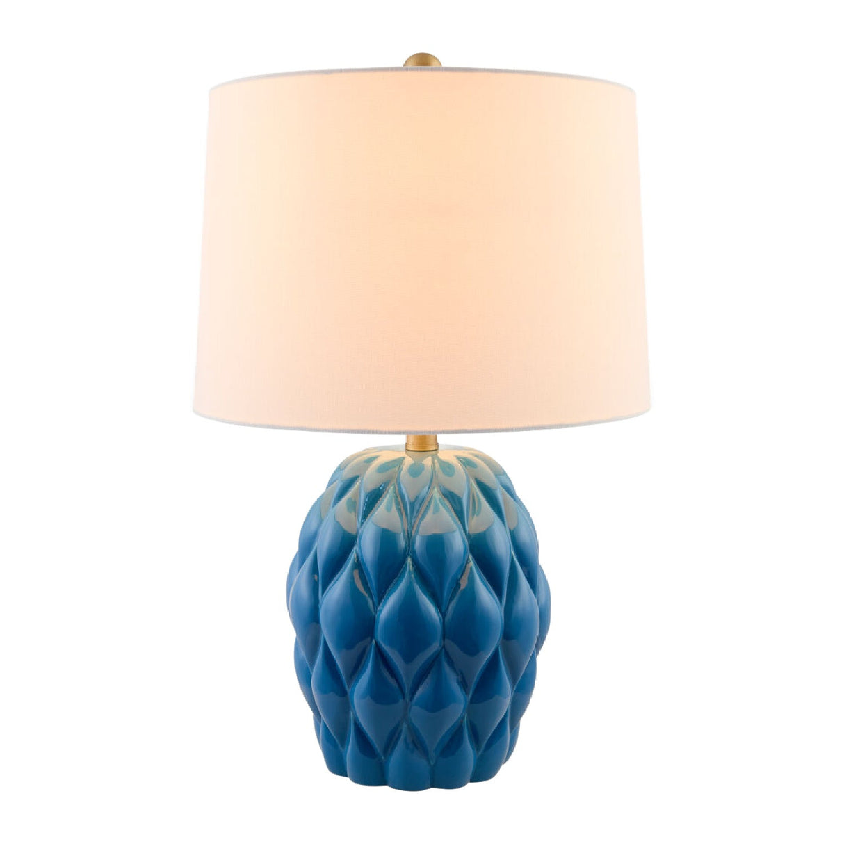 Modern European furniture - Reliefed Ceramic Accent Table Lamp - www.oroa.com