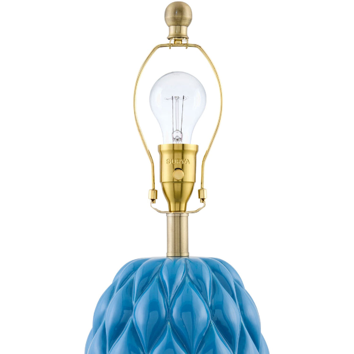 Modern European furniture - Reliefed Ceramic Accent Table Lamp - www.oroa.com