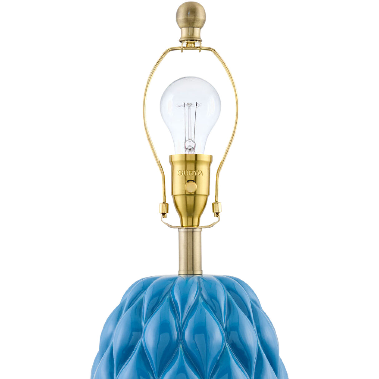 Modern European furniture - Reliefed Ceramic Accent Table Lamp - www.oroa.com