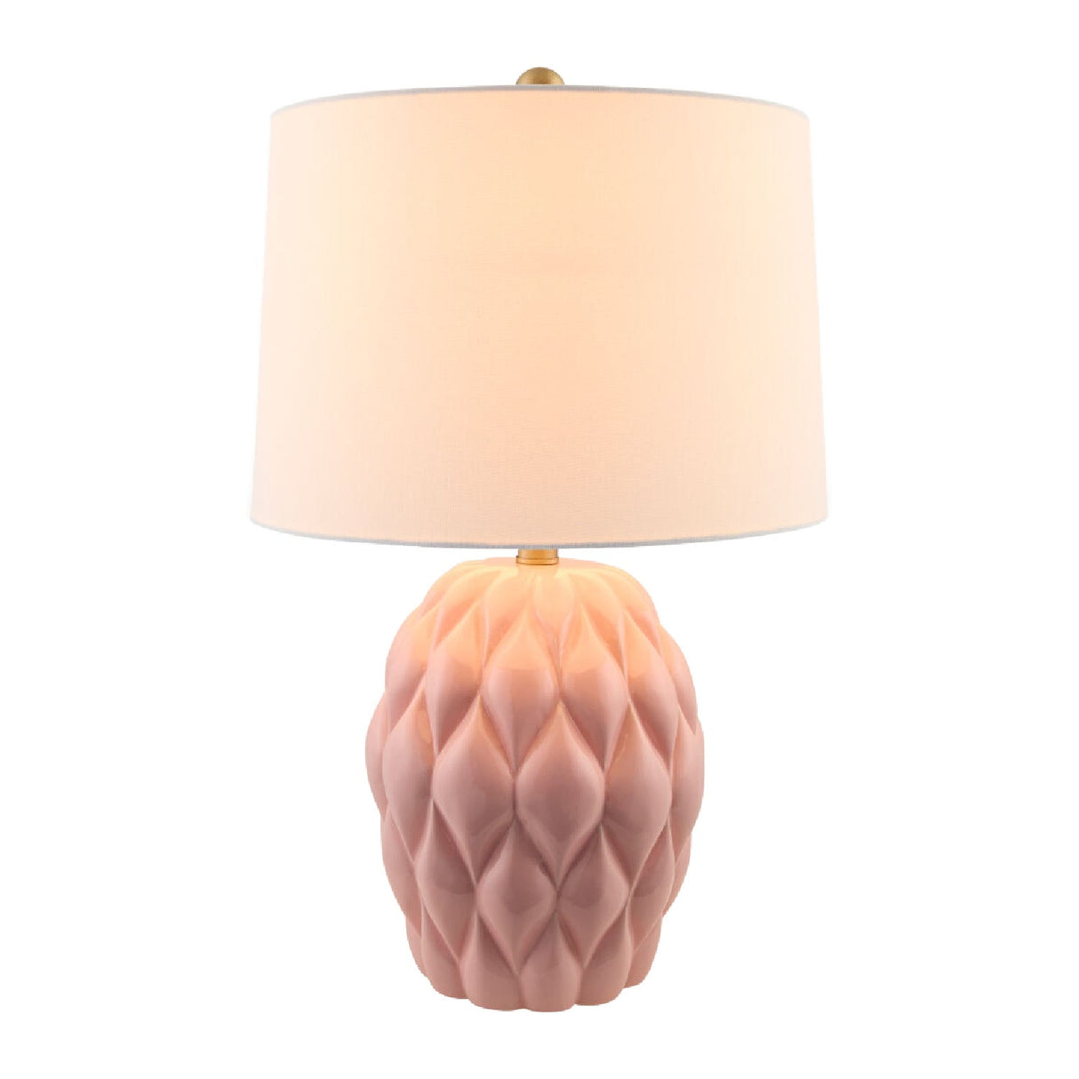 Modern European furniture - Reliefed Ceramic Accent Table Lamp - www.oroa.com