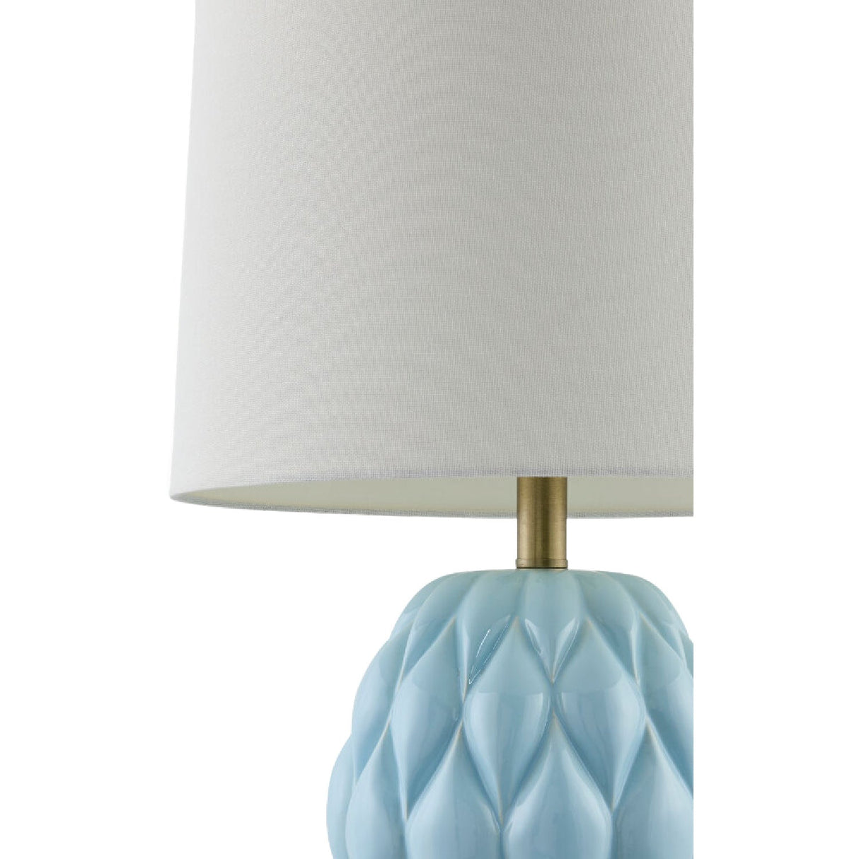 Modern European furniture - Reliefed Ceramic Accent Table Lamp - www.oroa.com