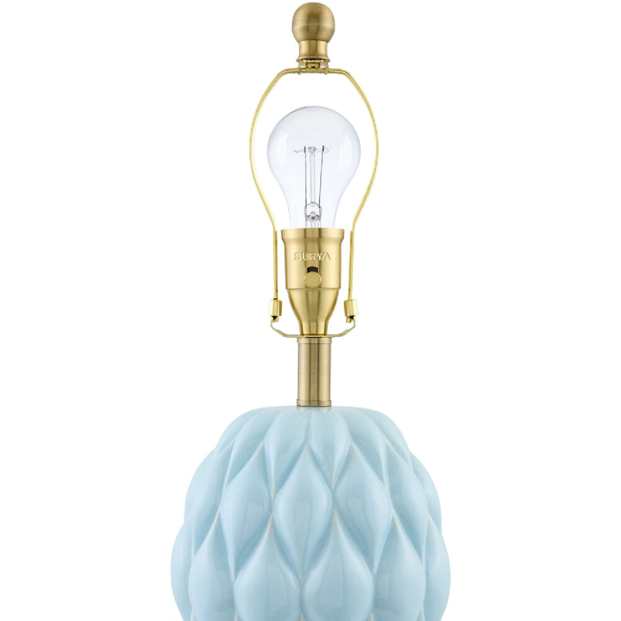 Modern European furniture - Reliefed Ceramic Accent Table Lamp - www.oroa.com