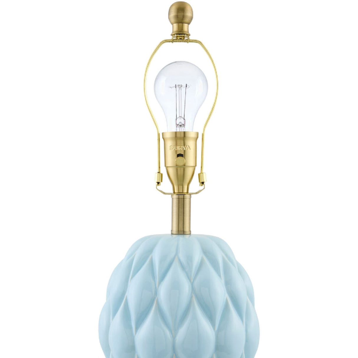 Modern European furniture - Reliefed Ceramic Accent Table Lamp - www.oroa.com