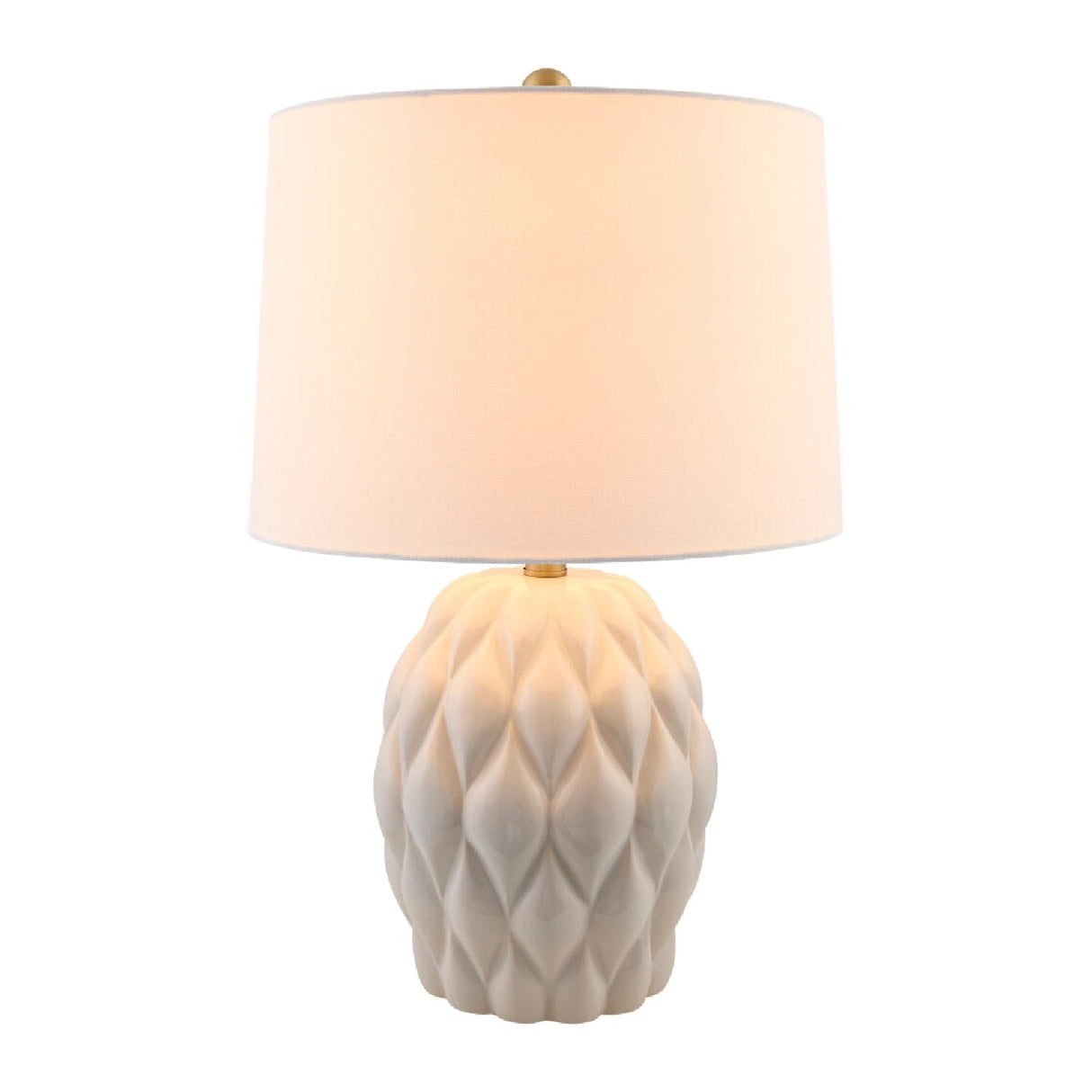 Modern European furniture - Reliefed Ceramic Accent Table Lamp - www.oroa.com