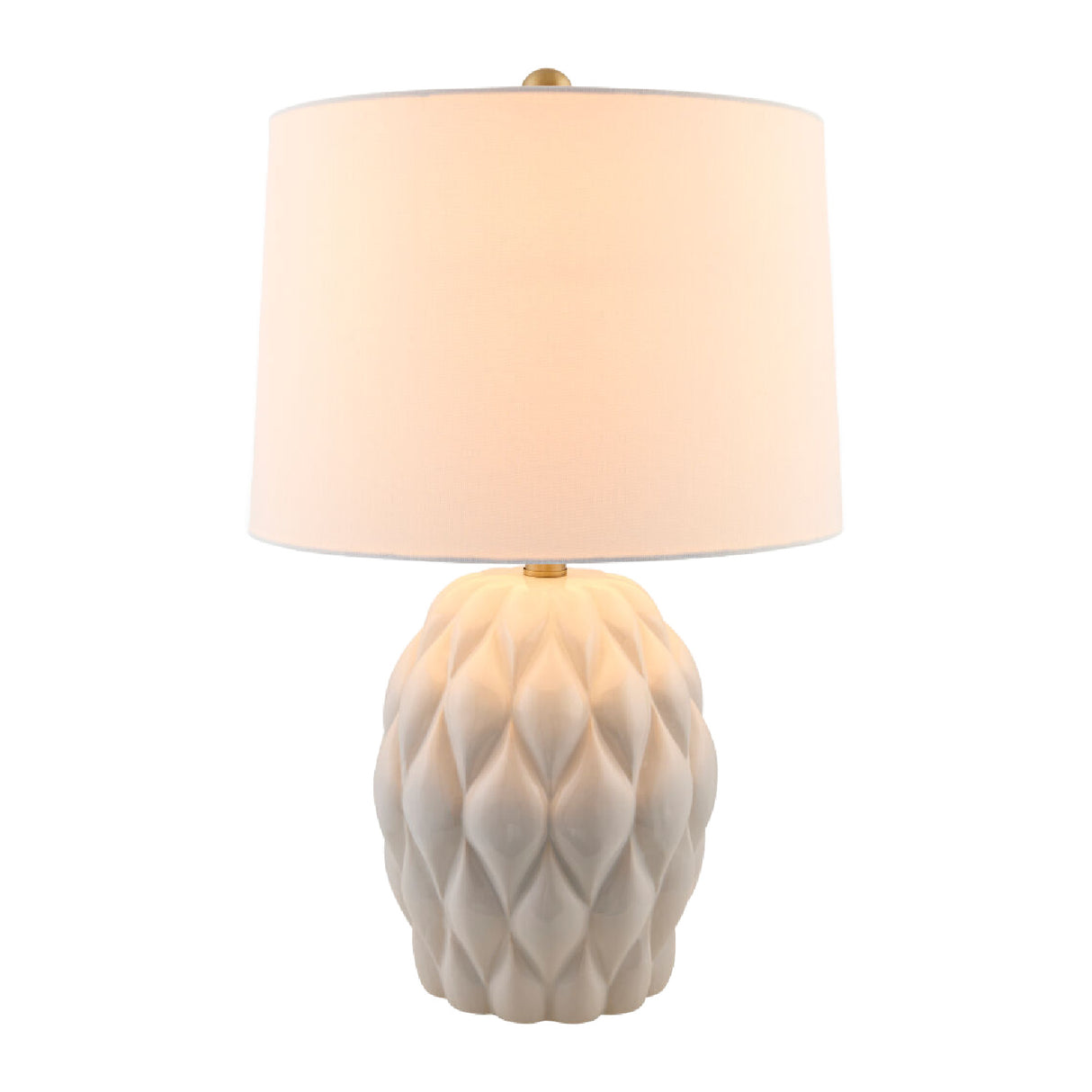 Modern European furniture - Reliefed Ceramic Accent Table Lamp - www.oroa.com
