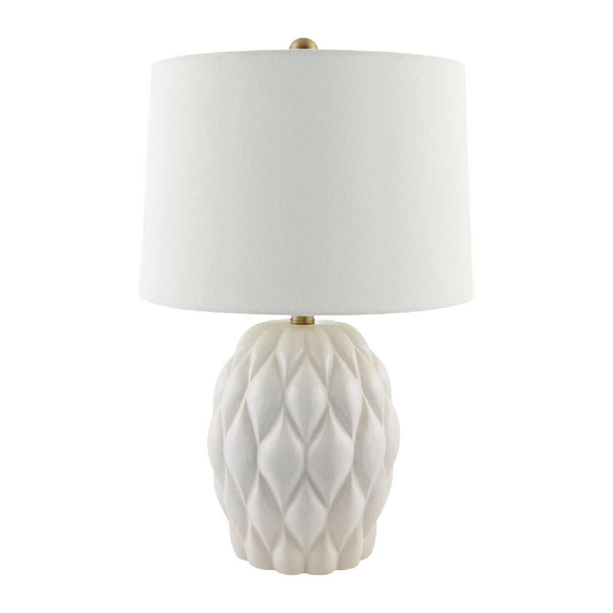 Modern European furniture - Reliefed Ceramic Accent Table Lamp - www.oroa.com