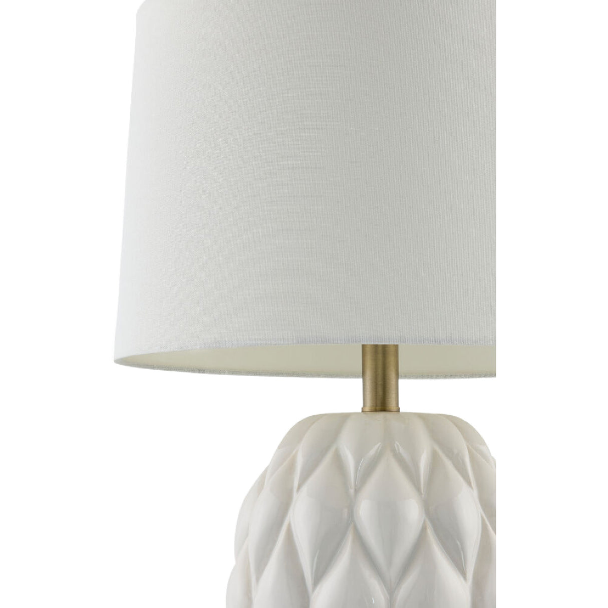 Modern European furniture - Reliefed Ceramic Accent Table Lamp - www.oroa.com