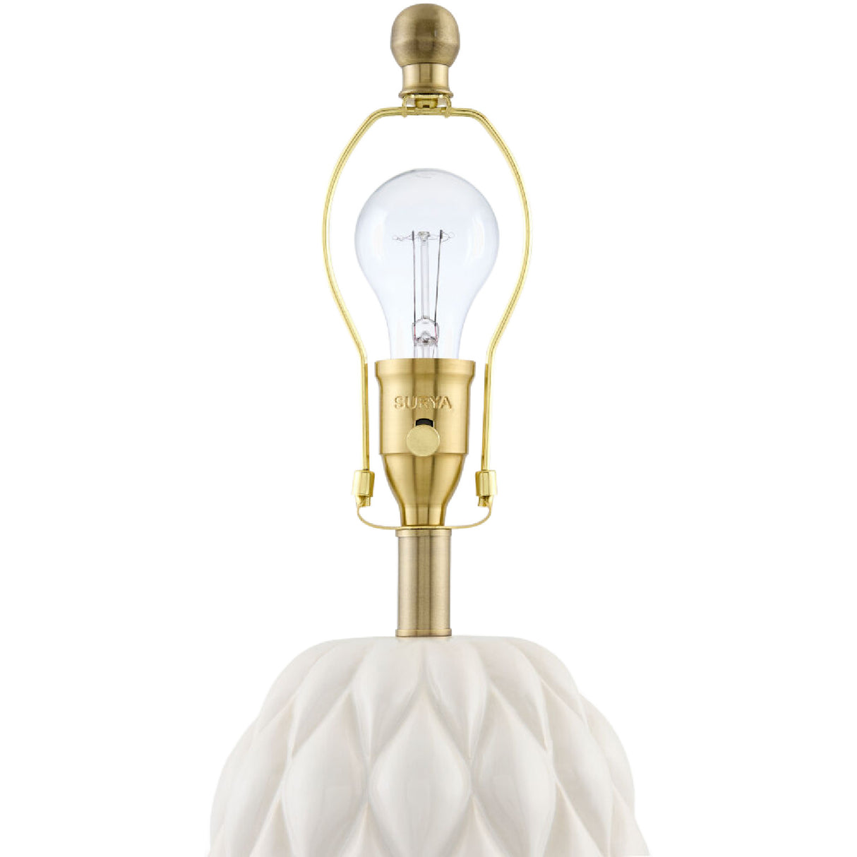 Modern European furniture - Reliefed Ceramic Accent Table Lamp - www.oroa.com