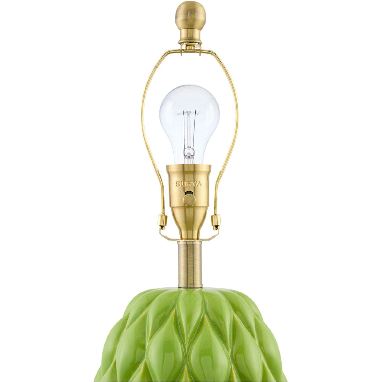 Modern European furniture - Reliefed Ceramic Accent Table Lamp - www.oroa.com