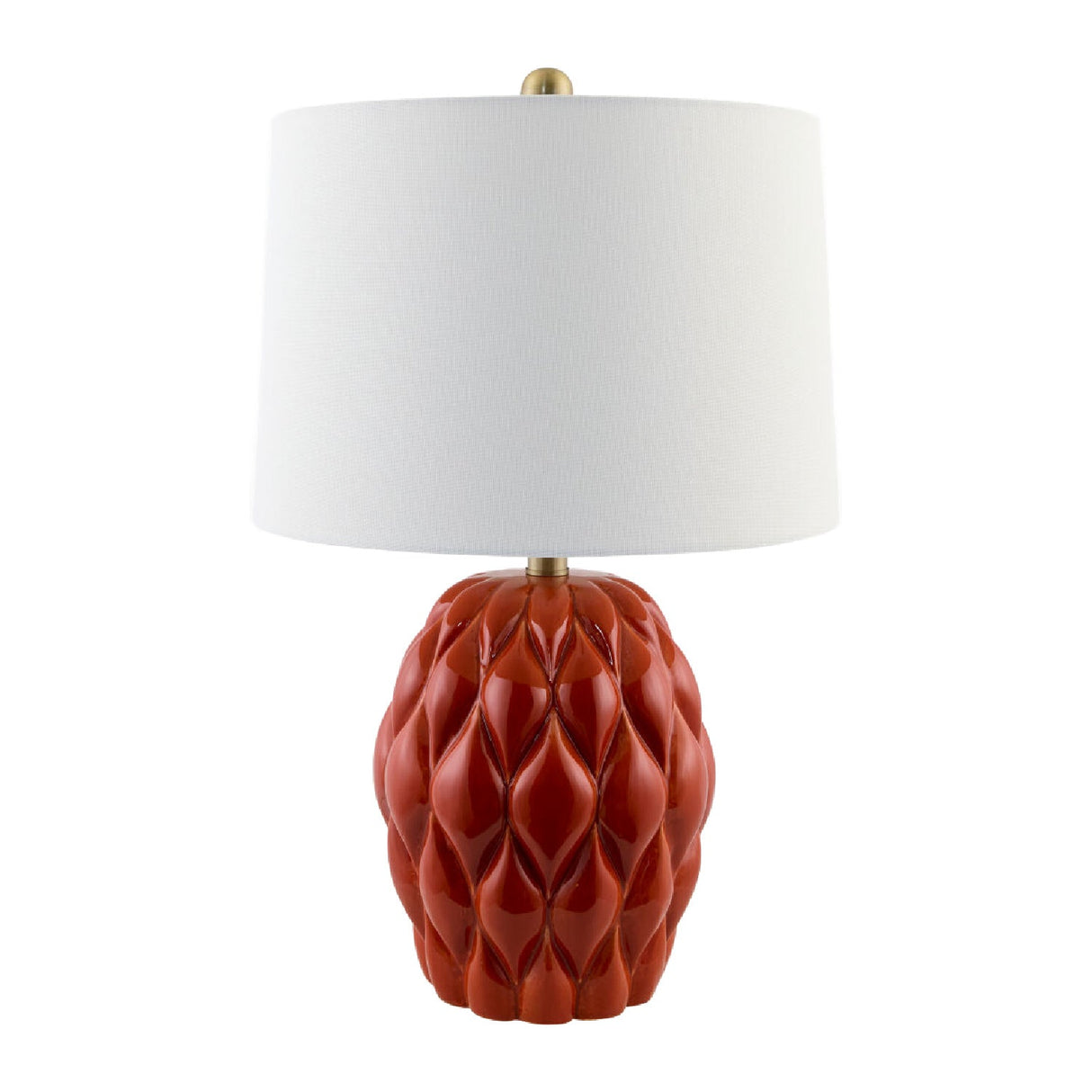 Modern European furniture - Reliefed Ceramic Accent Table Lamp - www.oroa.com