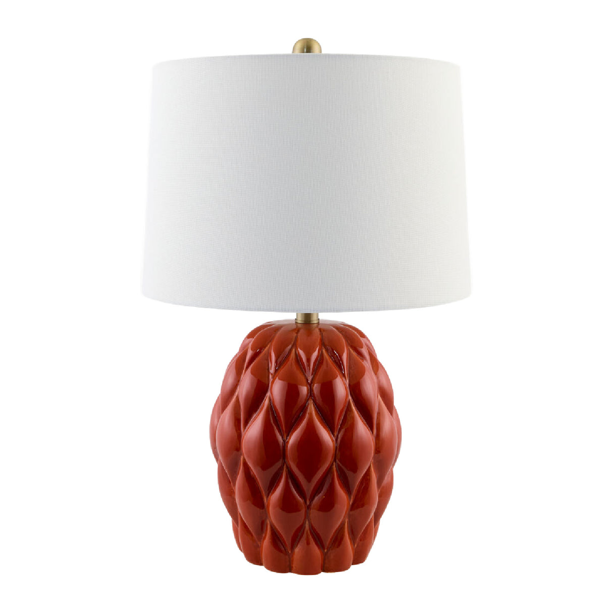 Modern European furniture - Reliefed Ceramic Accent Table Lamp - www.oroa.com