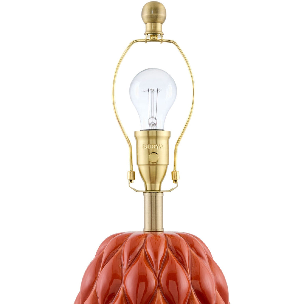 Modern European furniture - Reliefed Ceramic Accent Table Lamp - www.oroa.com