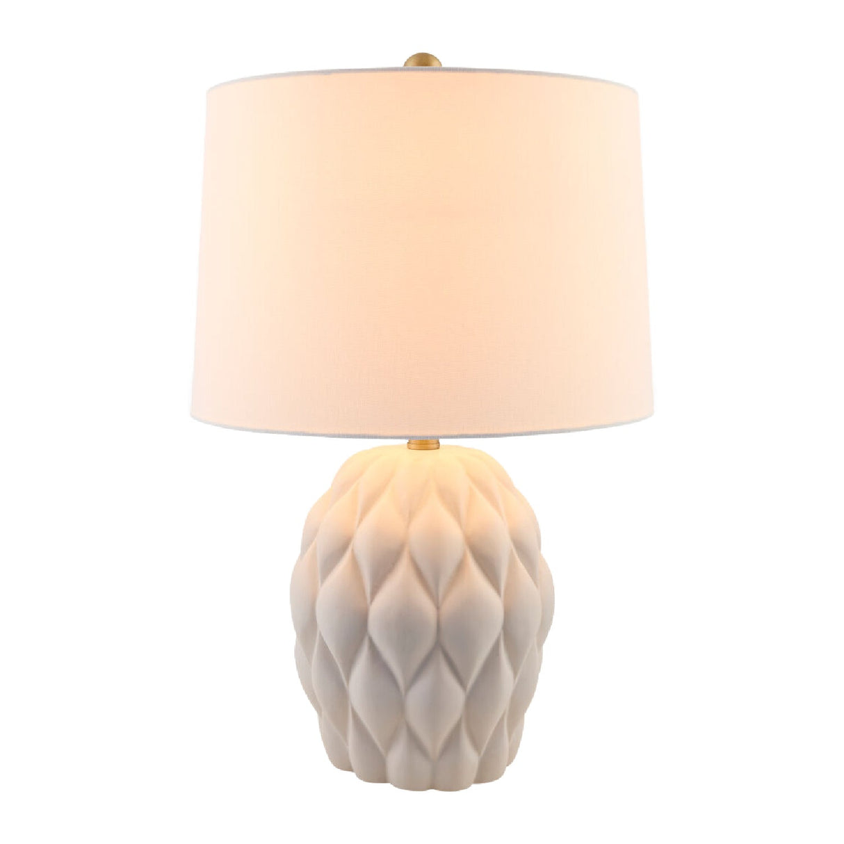 Modern European furniture - Reliefed Ceramic Accent Table Lamp - www.oroa.com