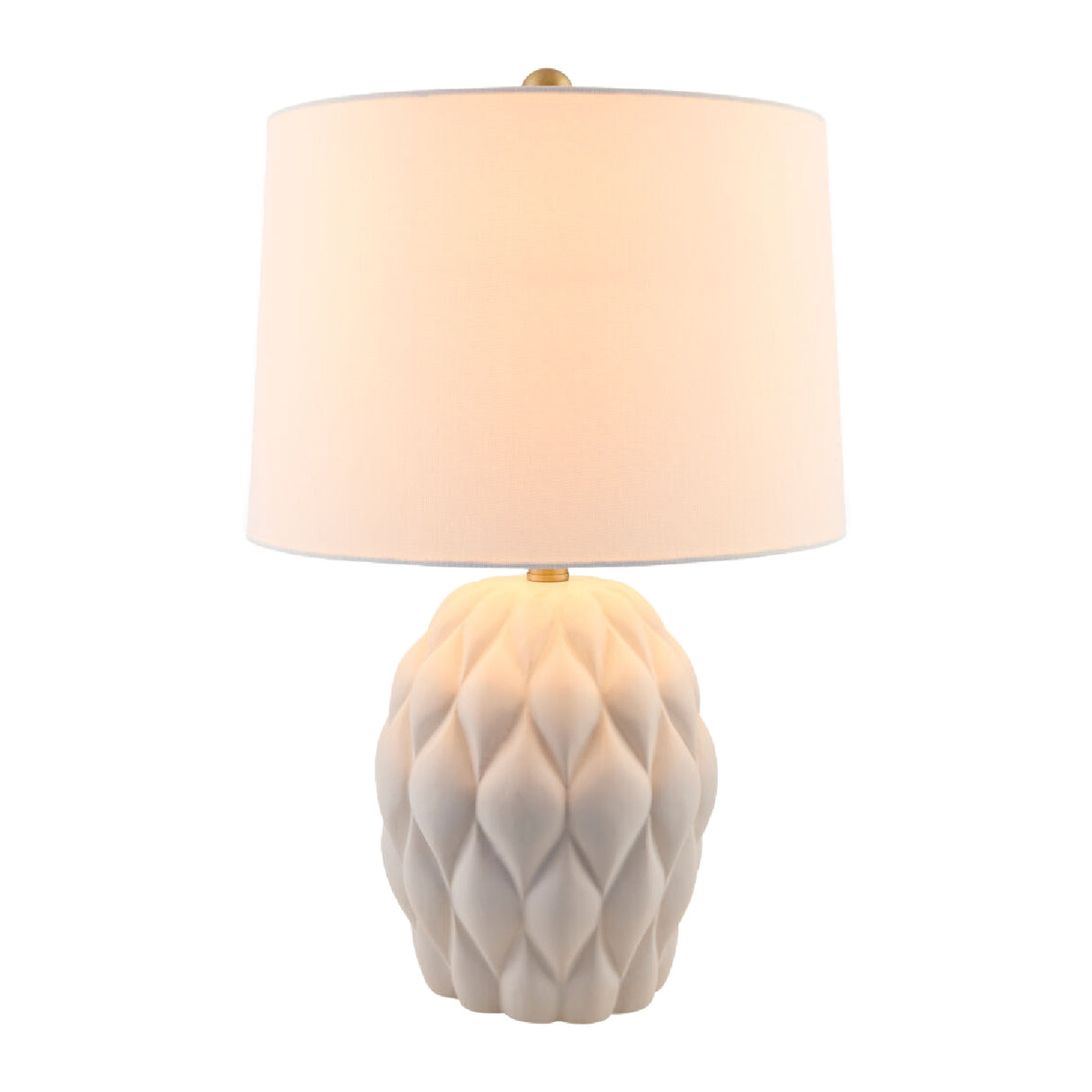 Modern European furniture - Reliefed Ceramic Accent Table Lamp - www.oroa.com