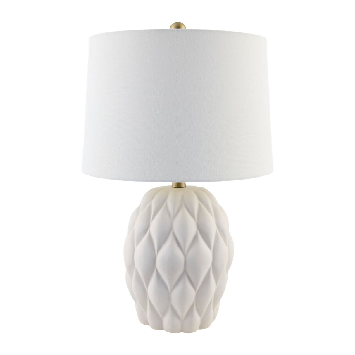 Modern European furniture - Reliefed Ceramic Accent Table Lamp - www.oroa.com